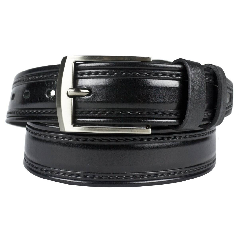 Кожаный ремень Carvello black (арт. 9004-01) Кожаный ремень Carvello black (арт. 9004-01)