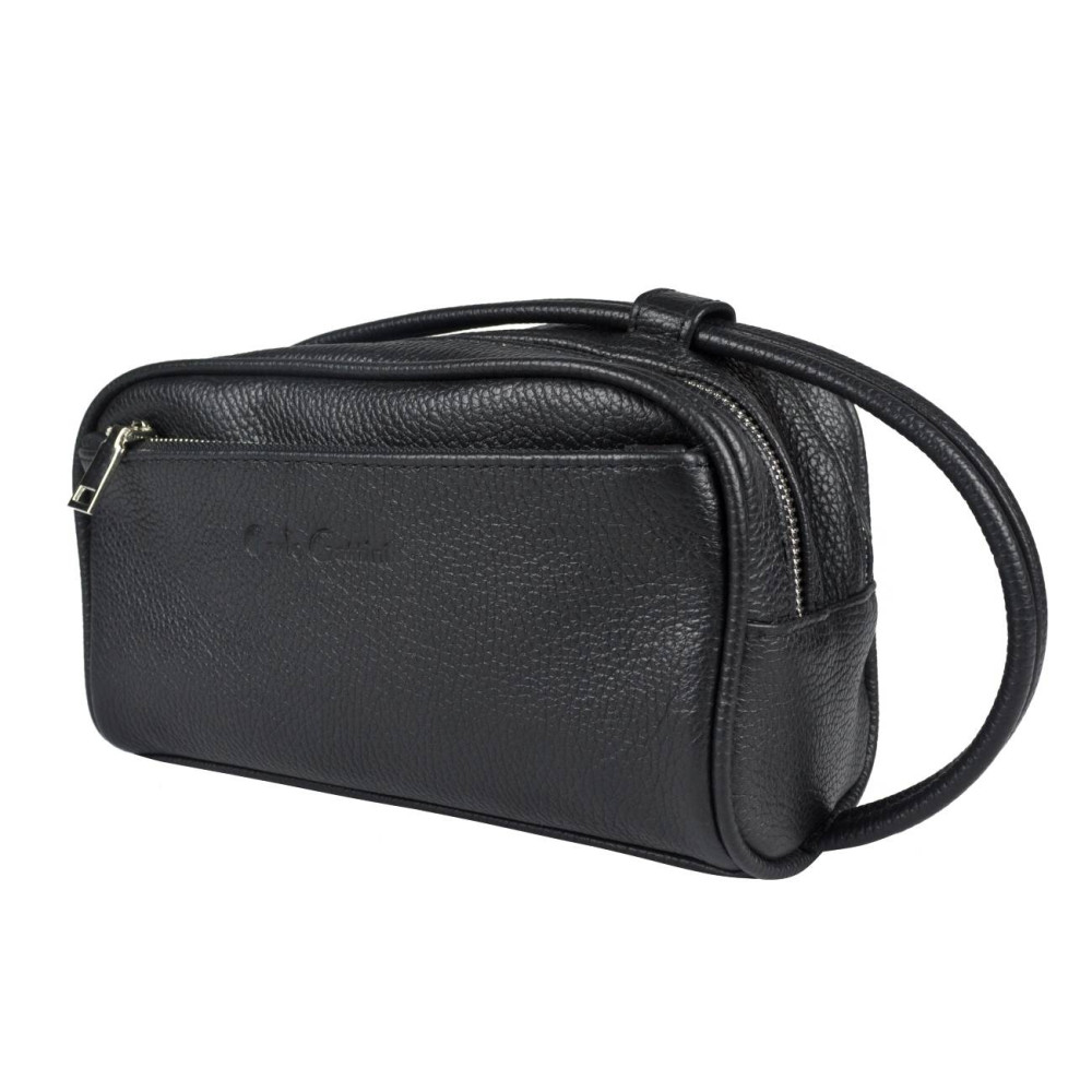 Кожаный несессер Carolo black (арт. 6004-01) Кожаный несессер Carolo black (арт. 6004-01)
