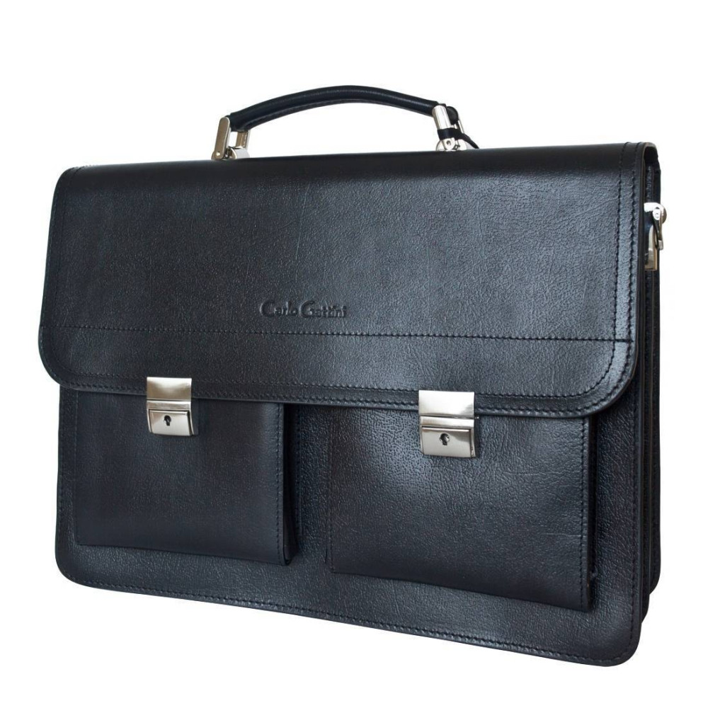 Кожаный портфель Montorio black Кожаный портфель Montorio black