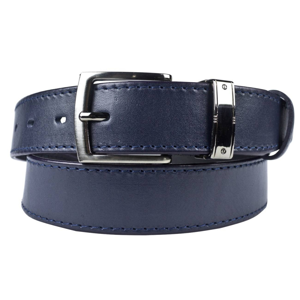Кожаный ремень Fastello blue (арт. 9045-19) Кожаный ремень Fastello blue (арт. 9045-19)